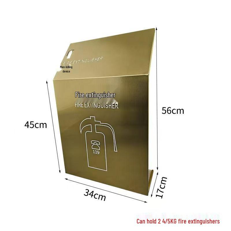 Stojan na hasicí přístroj s úložným prostorem a bezpečnostním krytem pro práškové hasicí přístroje