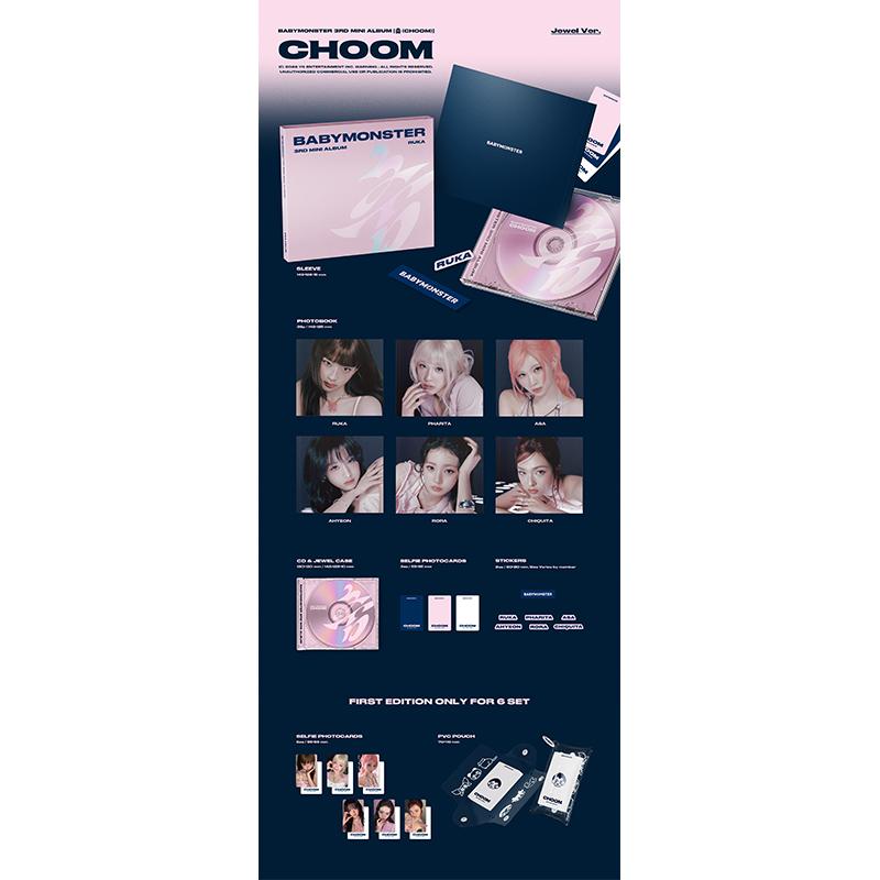 [Pre-order] BABYMONSTER 3rd Mini Album [CHOOM] JEWEL VER. (Online Benefit)