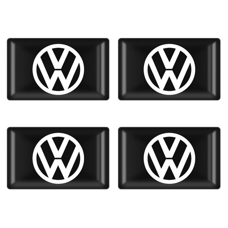 

2026 Hot For VW VOLKSWAGEN 3D Epoxy Car Steering Wheel Accessories For Volkswagen VW GOLF Polo Tiguan PASSAT Badge Emblem Auto I