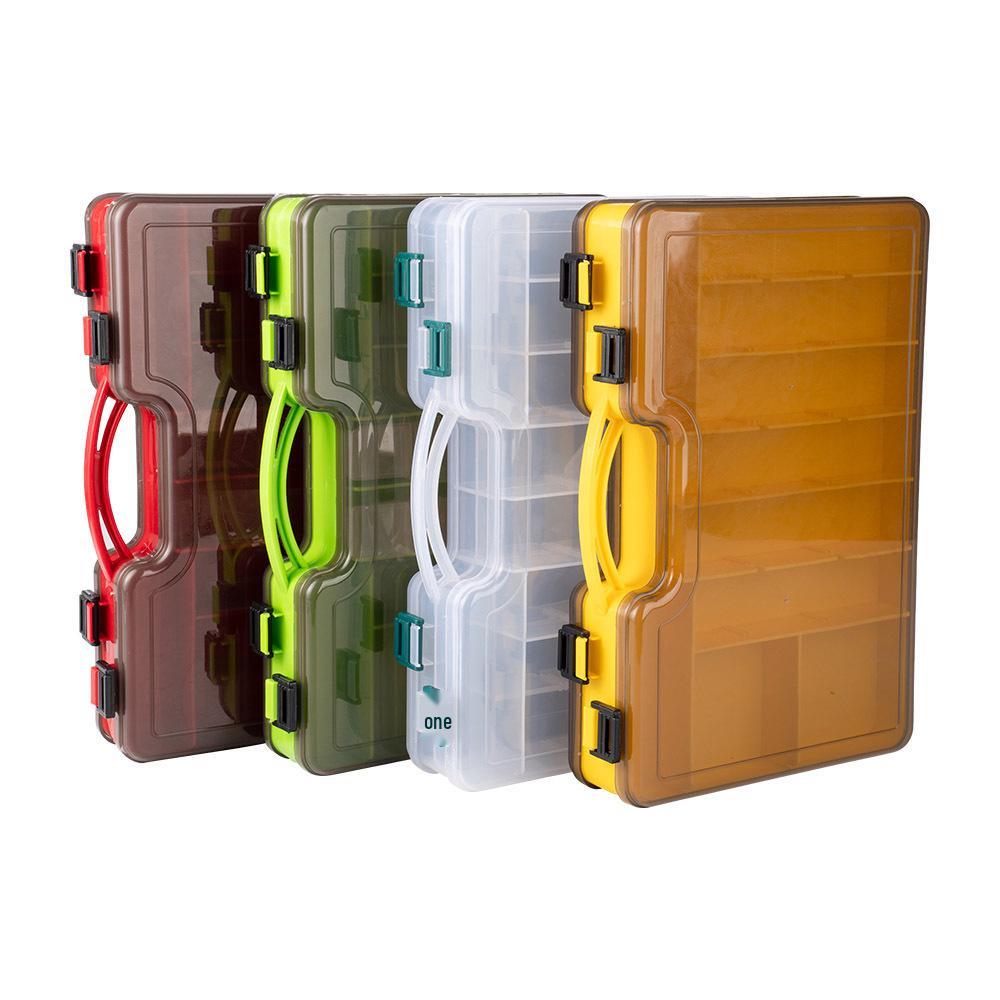 Popular Double-Layer Handheld Fishing Lure Box - Two-Sided Storage for Lures and Frogs
