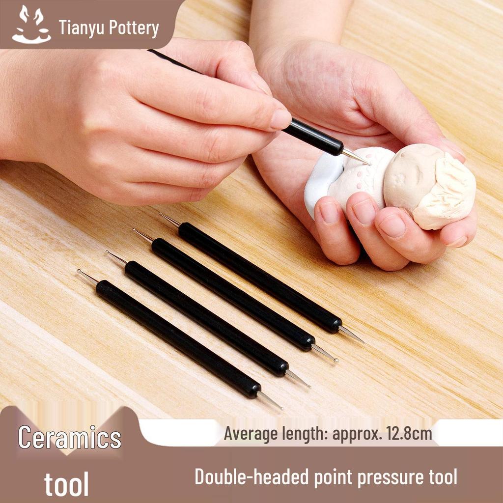 Tianyu Ceramics Multifunctional Double-Headed Dotting and Sculpting Pen
