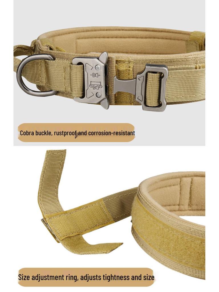 Outdoor Tactical Nylon Dog Collar with Liftable Handle