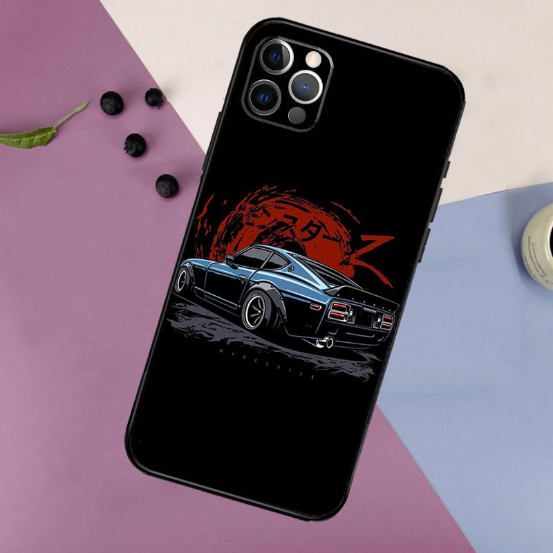 Japan JDM Auto Handyhülle Für iPhone 17 16 15 14 11 12 13 Pro Max Plus 12 13 mini 16e 17 Air Bumper Abdeckung