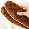 2 Pairs Warm Winter Insoles Thickened Plush Anti-Slip Shoe Inserts Breathable Temperature-Locking Foot Warmers