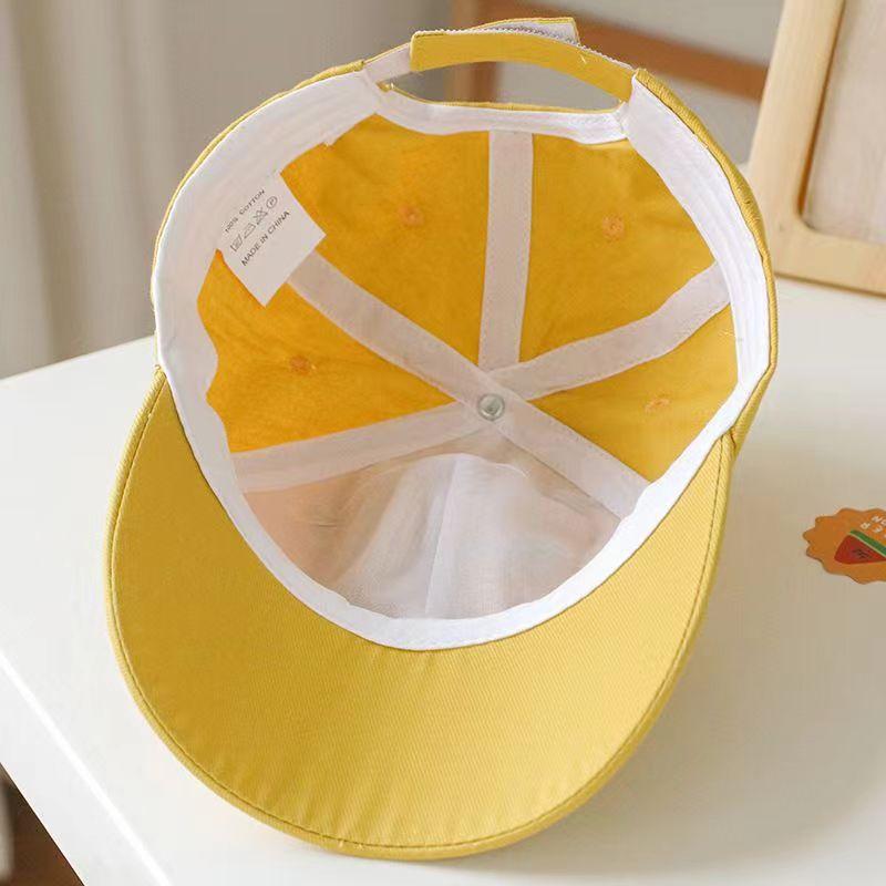 Children's sunscreen sun hat summer thin section men and girls duck tongue hat sun hat little boy baseball cap baby hat