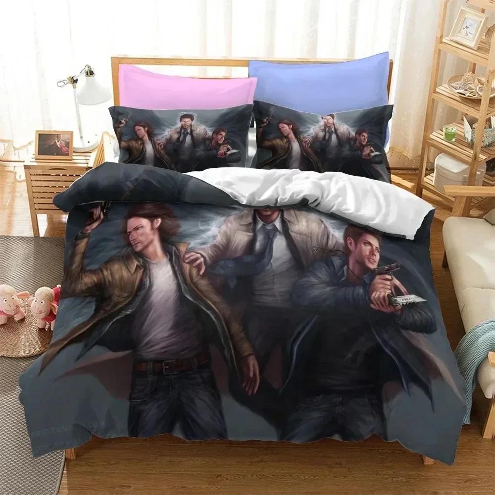 Populaire Tv Show Supernatural Beddengoed Set Beddengoed Set Met Kussensloop Dekbedovertrek Zacht Queen King Size Beddengoed Huis