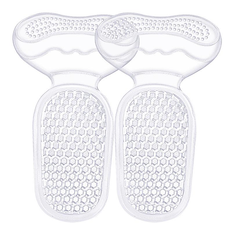 

GEL 2-in-1 Rear Sticker High Heels Soft Anti-wear and Anti-drop Rear Pad Granular Massage Self-adhesive Code Adjustment Half Size Pad