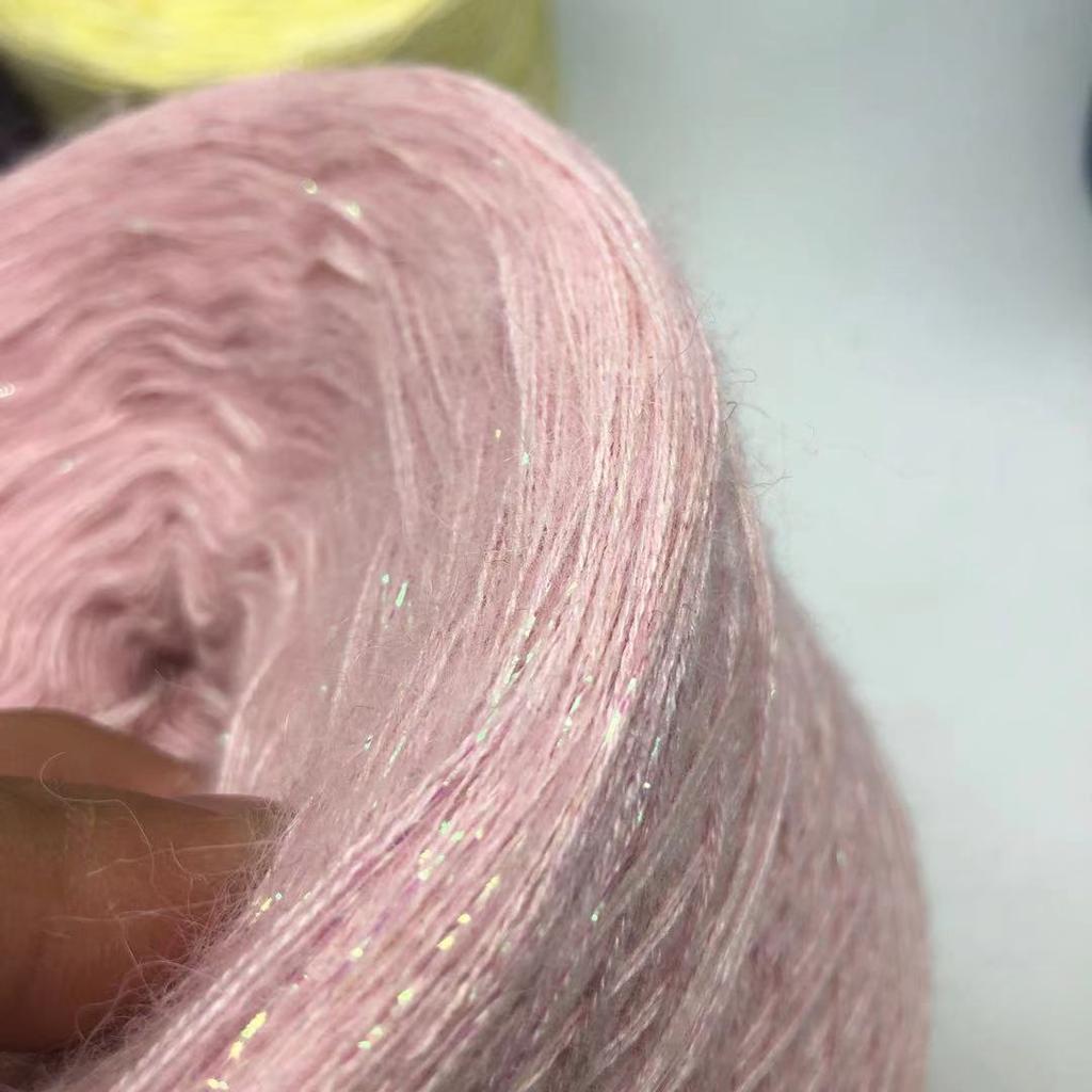 Ultra Soft Cashmere Silk Mohair Hand Knitting Yarn Material Kit Premium Spun Yarn Hand Mixed Twist True Silk  Hair