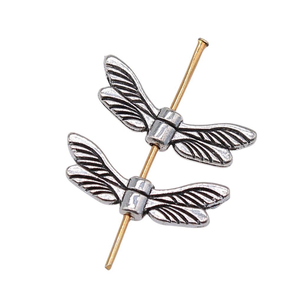 Angel Wing Beads Spacer Small Hole Butterfly Charms For Spiritual Jewelry