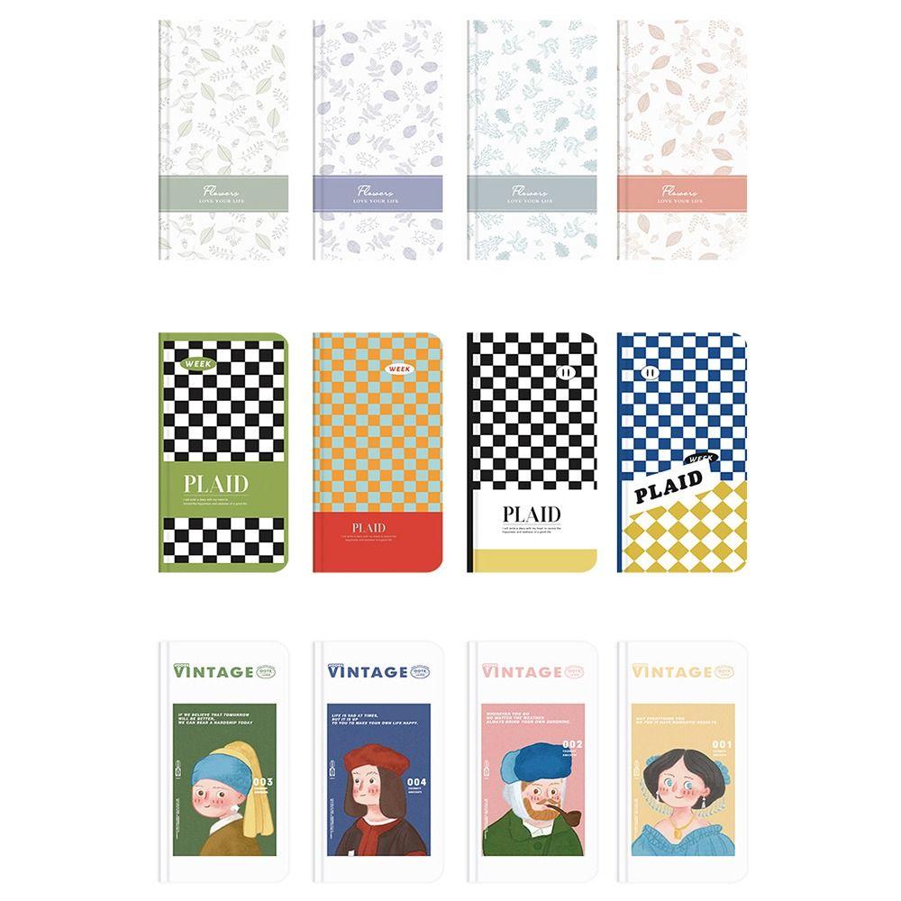 Stationery Plaid Memo Notebook Hand Account Notebook DIY Albums Scrapbooking Book Agenda Diary Book