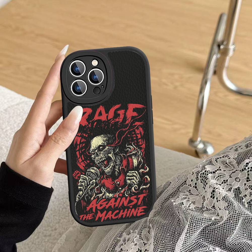 

R-Rage A-Against T-The M-Machine Band Phone Cover For IPhone 16 15 14 13 12 11 Pro Max Plus Leather Soft Case iPhone 15