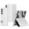 Plain Leather Card Package Case for Samsung Galaxy Z Fold 8 Ultra Front Screen Glass Fold Stand Cover for Galaxy Z Fold7 Case