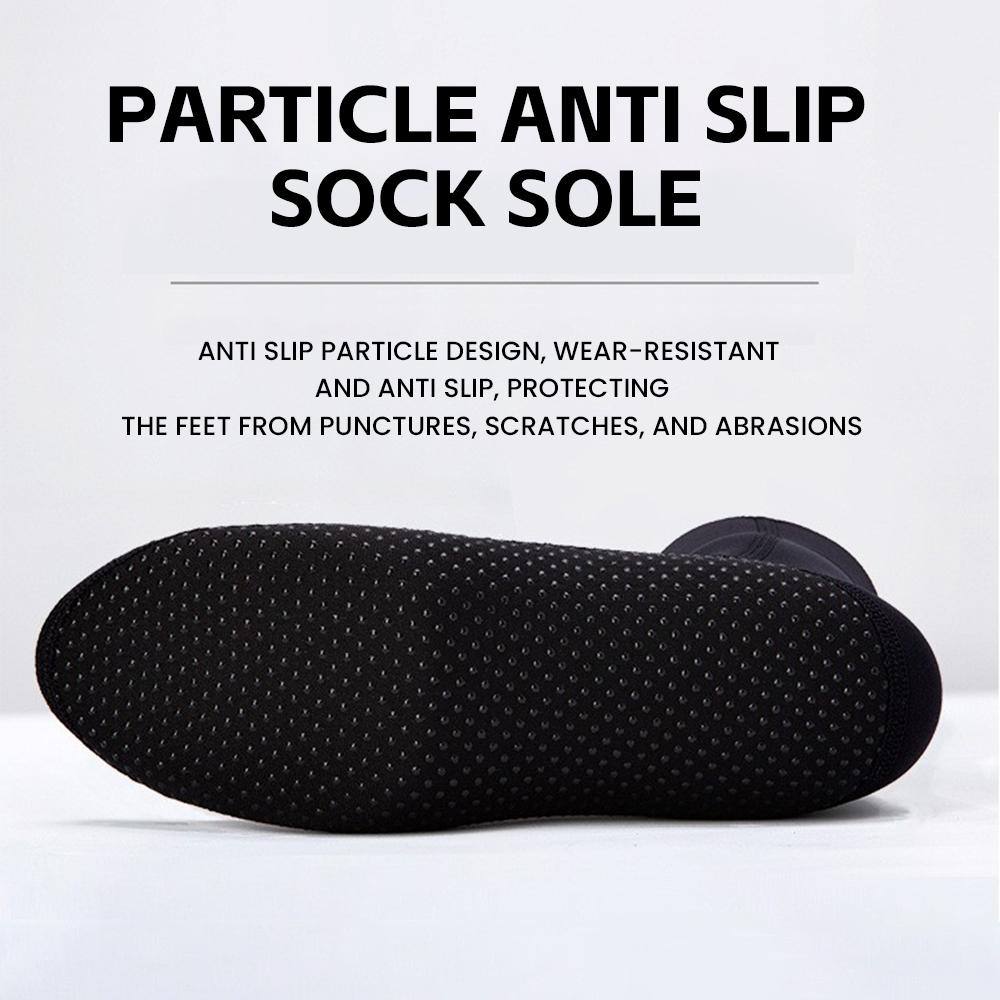 Super Elastic 3mm Knitted Diving Socks Cold-Proof Anti-Slip Winter Swimming Ankle Protection Enlarged Anti-Wear