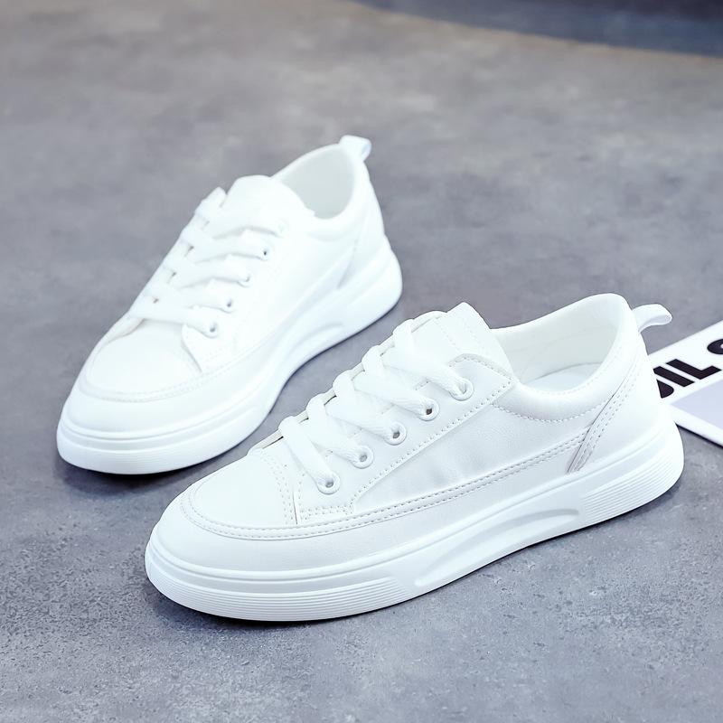 

Маленькие белые туфли женские 2024 весна новые женские туфли универсальные взрывные платформы студенты в бордовые туфли повседневная спортивная обувь прилив 35 белый