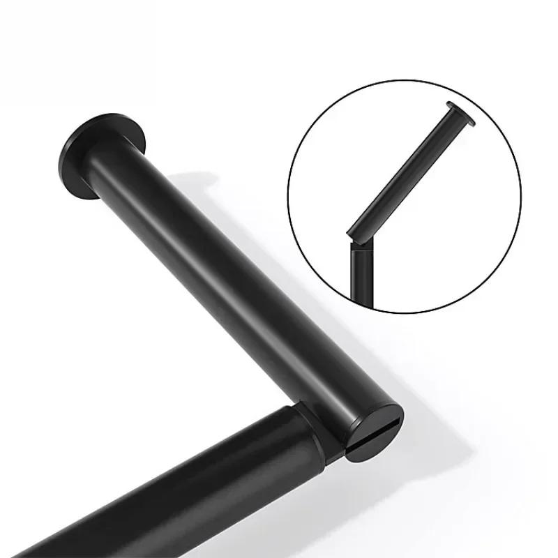 Stainless Steel Freestanding Floor-Mounted Paper Towel Holder - Single Pole Toilet Paper Storage Organizer for Bathroom &Kitchen