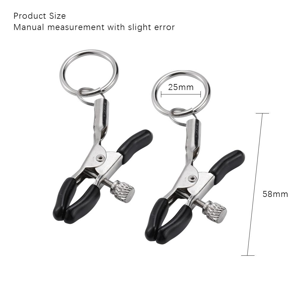 EXVOID 1 Pair Nipple Clip BDSM Bondage Sex Toy for Women Slave Restraint Fetish Erotic Breast Clamps Clitoris Clip Metal Ring