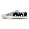 Comme Des Garçons PLAY X Converse Jack Purcell Drizzle Black Unisex Sneakers Grey Egret 171259C