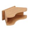 Bamboo Material Coffee Filter Paper Holder Countertop V Shape Design Filter Paper Stand Square Cone-shaped Flat-bottomed