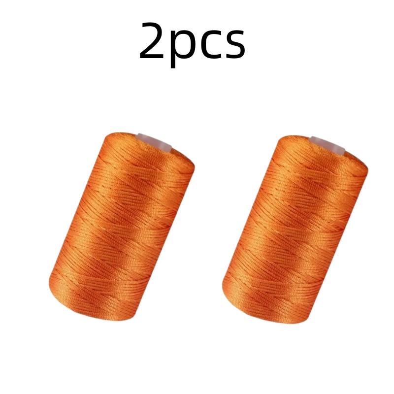 New Summer Crochet Yarn 1.5mm Thin Ice Cotton Thread for Hand Knitting Bag Hat Shoes 100g Hollow Line Colorful Nylon Cord