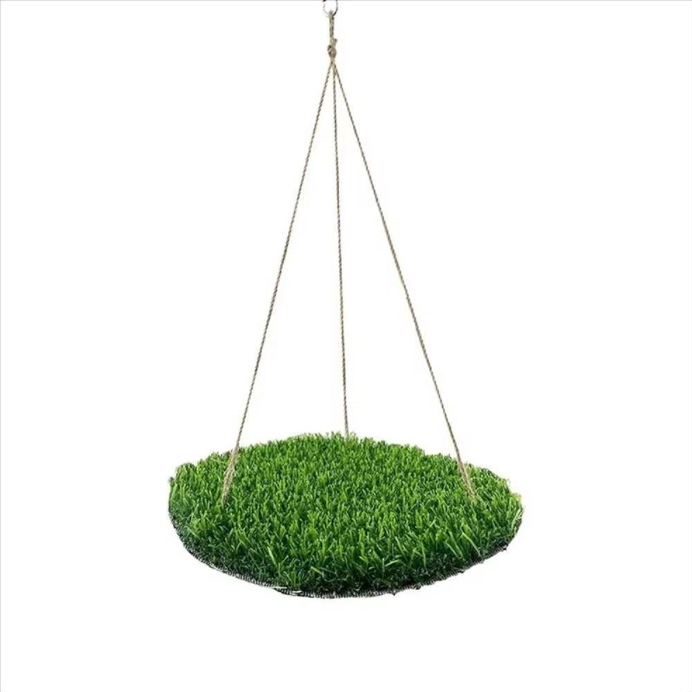 Artificial Grass Bird Swing Mat Natural Foraging Mat Toys Hamster Sleep Bed  Small Animals