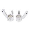 RC Car Front Steering Hub Carrier High Strength Alloy Steering Knuckle Front Steering Cup for 1Celsius24 RC Car