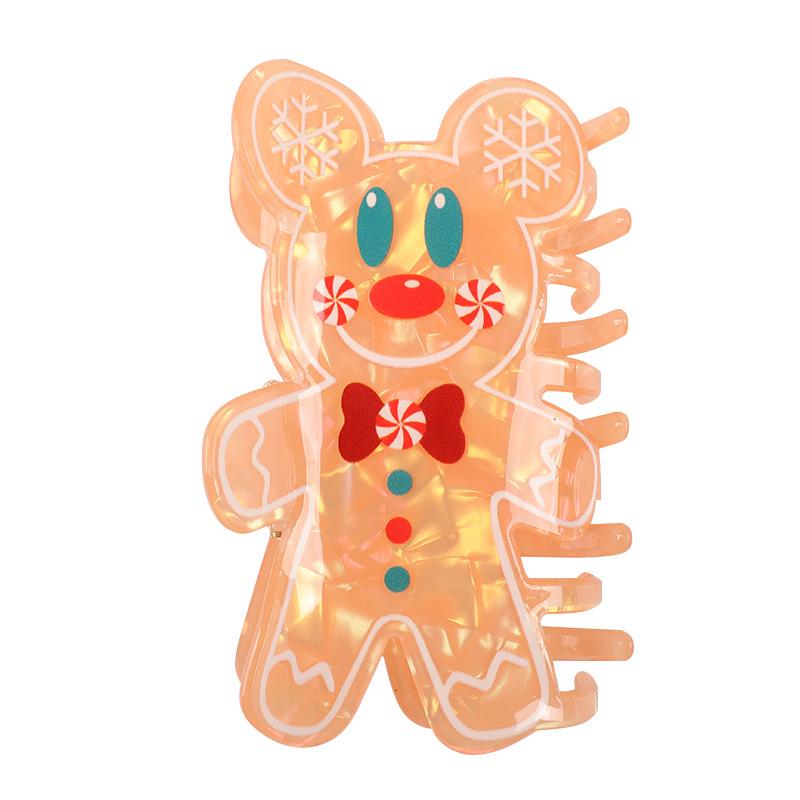 New Series: Christmas Hair Clips - Gingerbread Man Claw, Christmas Tree Shark, Candy Cane Hair Accessories