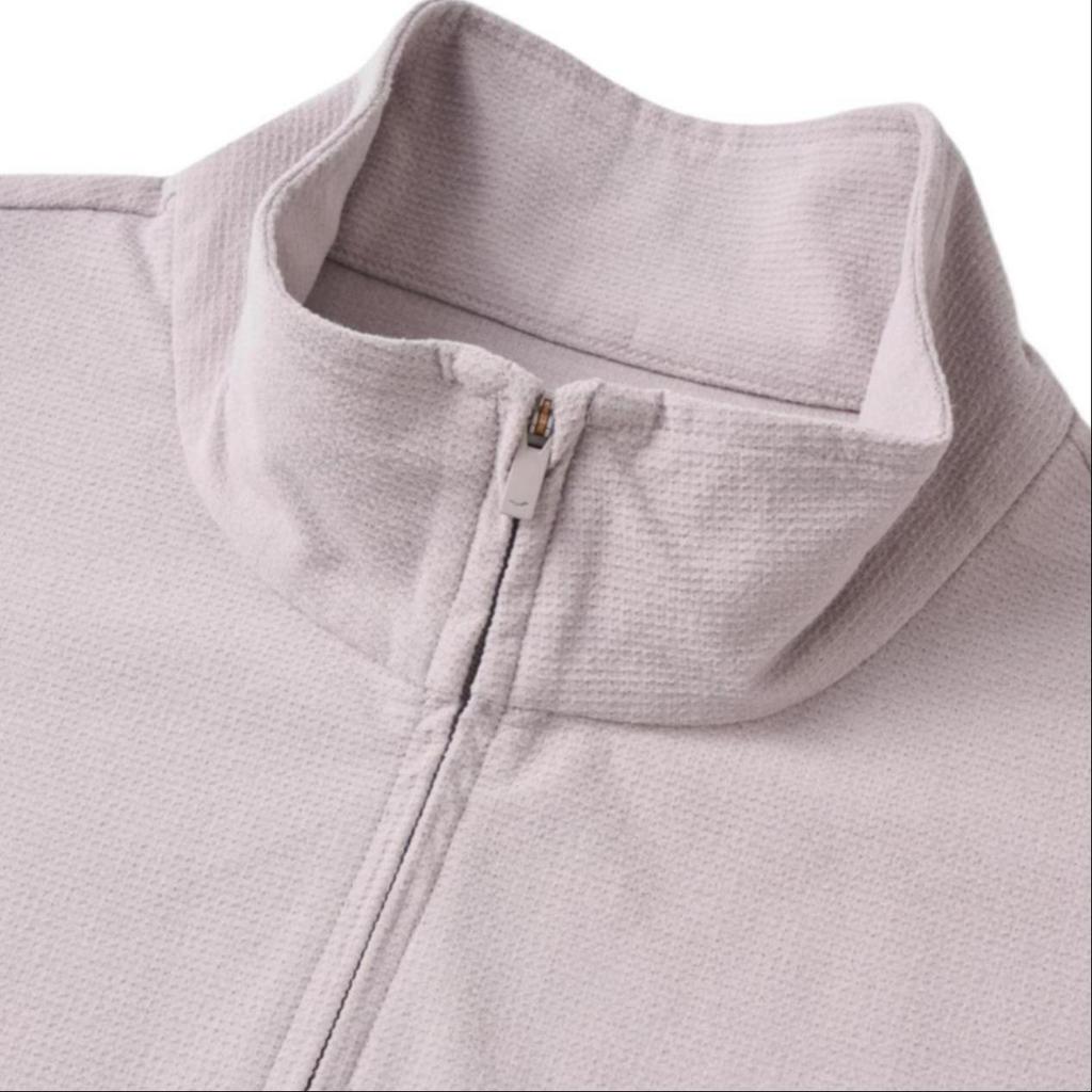 SAUCONY Performance Running Series Solid Color Stand Collar Casual Long Sleeve Half Zip Pullover Sweatshirt Men Sweatshirt Light-Khaki SC2249020B-KH01