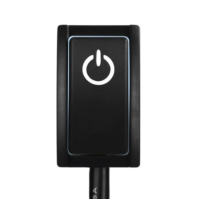 Car Push Button Latching Turn On/Off Switch Dc12V 200Ma 2 4W Led Light Durable And Reliable Easy Installation