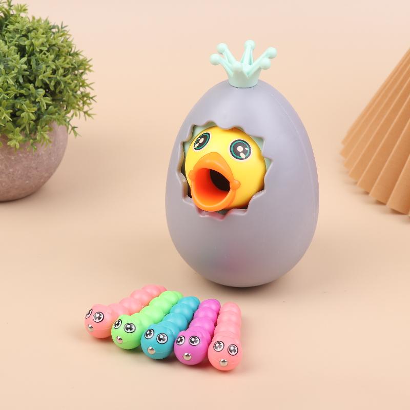 Children'S Woodpecker Toy, Educational Early Childhood Fishing And Insect Catching Game, Magnetic Montessori Magnetic Toy