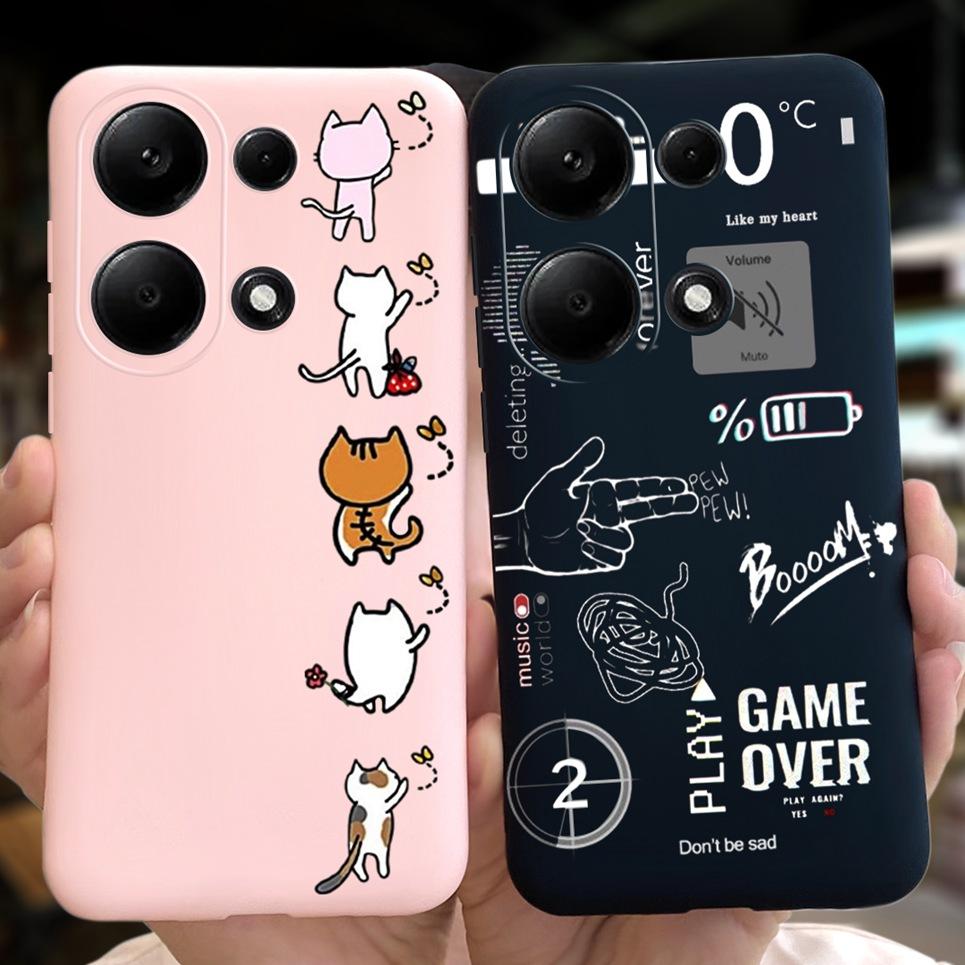 Cute Animal Cool Style Cartoon Phone Funda For Xiaomi Redmi Note 13 Pro 4G Note13 Pro Plus Soft Candy Silicone Coque Note 13Pro