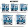 2pcs   Seaside Vacation Print Curtains Polyester Rod Pocket Design Light Filtering for Bedroom Living Room Office   Machine Washab