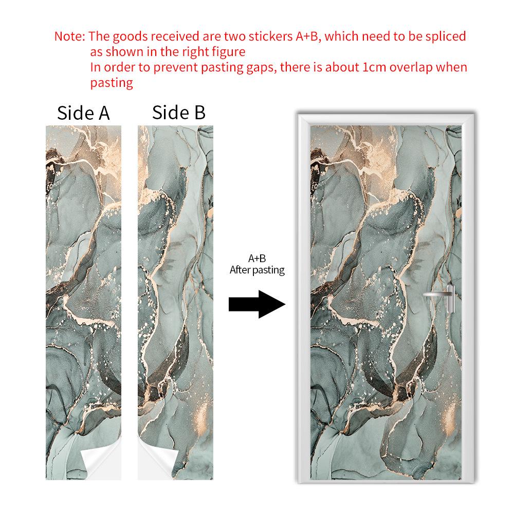 Cross-Border Self-Adhesive Removable Door & Wall Sticker for Rental Room Renovation.