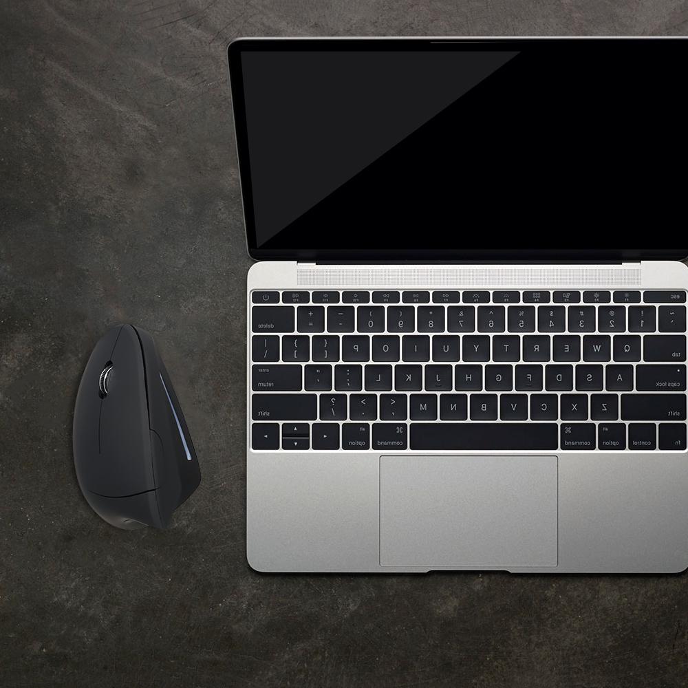 2.4G Wireless Vertical Mouse Left Hand USB Ergonomic Optical Mouse Left Handed High Precision Adjustable 800  1200