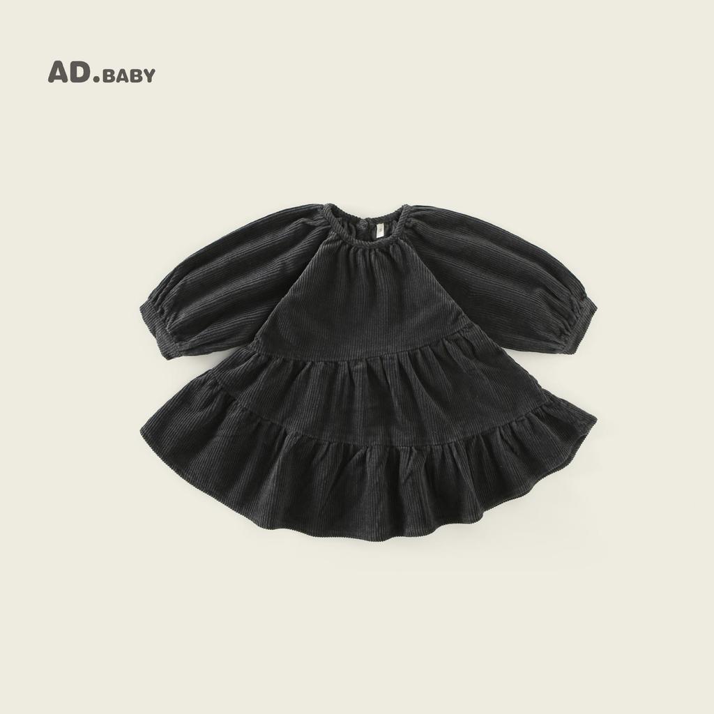 Jesienna Dziewczęca Sukienka Księżniczki z Korduroju - Niemowlęca i Dziecięca w Stylu Koreańskim