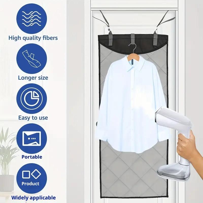 Door Mounted Ironing Pad Heat Resistant Folding Ironing Board Portable Thickened Iron Mat for Home Use