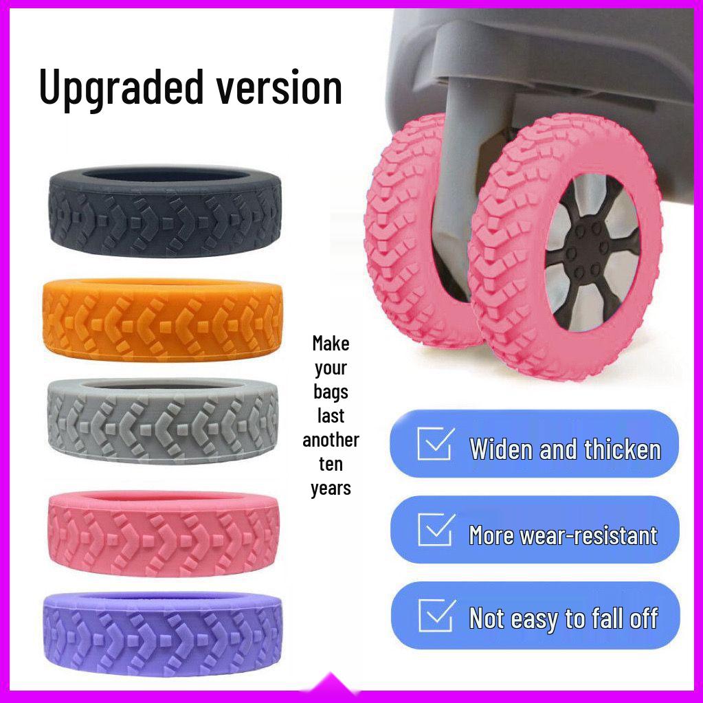 Silicone Silent Travel Suitcase Wheel Cover Replacement