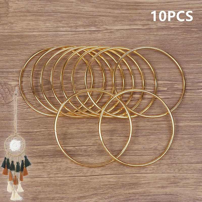 

Набор из 10 штук 3-дюймовых золотых металлических колец для ловца снов, обручей, колец для макраме для ловцов снов и рукоделия