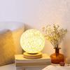 LED Reading Desk Lamp Rattan Ball Light USB Charging Modern Bedside Night for Bedroom Living Room Lighting Home Decoration