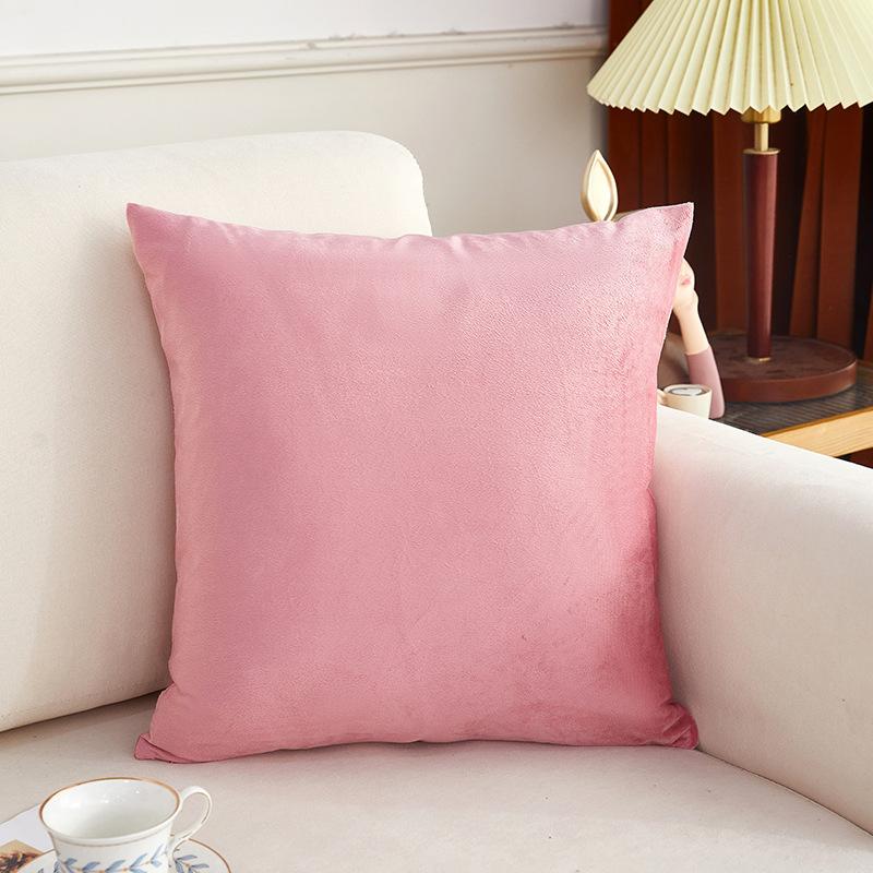 Nordic Style Effen Velvet Kussen Taillekussen Effen Kleur Bankkussen Kantoor Taille Rugkussen 40*40cm
