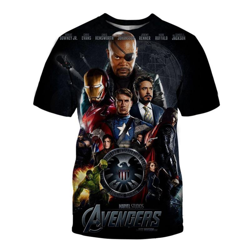 Hot-selling Marvel "Deadpool" T-shirt - Superhero Men's T-shirt - 3D Printed T-shirt - Summer Short Sleeve - Breathable Top