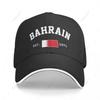 Baseball Cap Bahrain EST Independence Day Unisex Women Unisex Hip Hop Sandwich Caps Snapback Golf Hat Fishing
