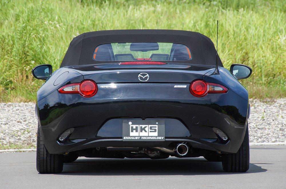 HKS Automotive Sports Muffler Liga Max Sports Mazda Roadster ND5RC Vehicle Inspection Compatible Intake and Exhaust System Parts 32018-AZ011