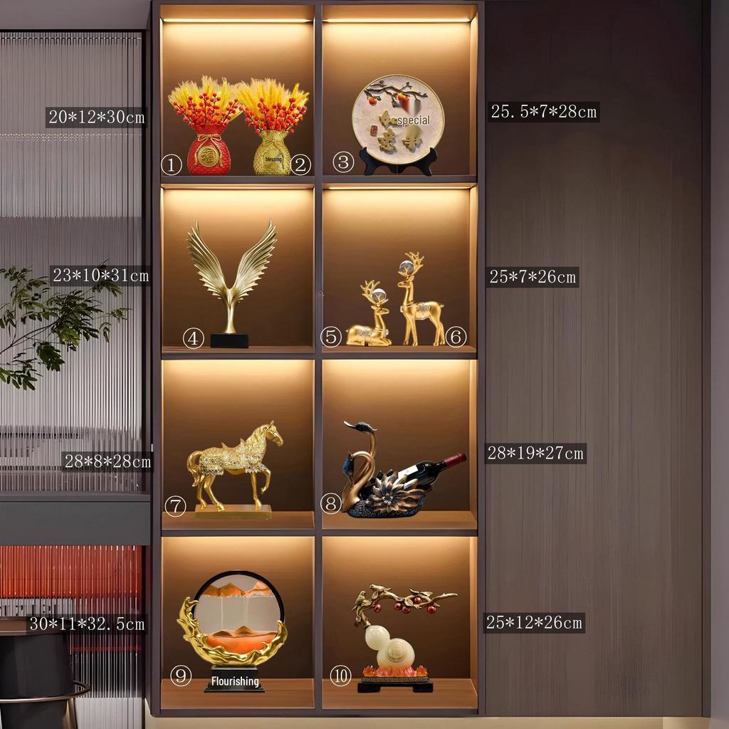 Swan Wine Rack: Elegant Light Luxury Cabinet & Ornament for Living Room or Entryway Gift