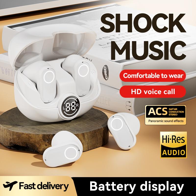 New TWS wireless earphones In-ear AI language translation earphones fast translation Type-C charging with app