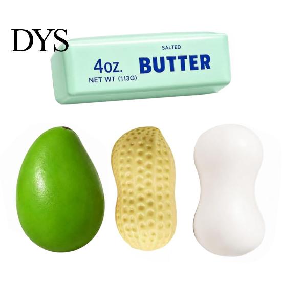 Crunchy Stress Relief Toy 3/4/5/6Pcs/Set Toy, Mango Butter Stick Peanut Pudding Fruit Soap Squeeze Fidget Anxiety Reduction Sensory Ball Adults Toys