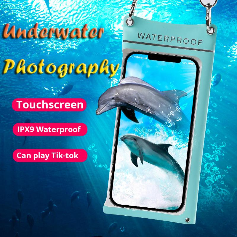 

Водонепроницаемая сумка для плавания с сенсорным экраном, пляжный пыленепроницаемый чехол для телефона, сумка для дайвинга с горячими источниками, сумка для водного спорта