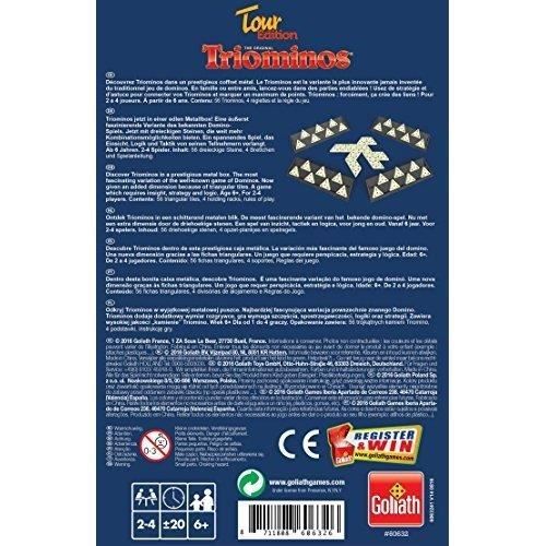 Jeu de Société - GOLIATH - Triominos Tour 60632 - 2 joueurs ou plus - 20 min - 12,5 x 4,5 x 19 cm