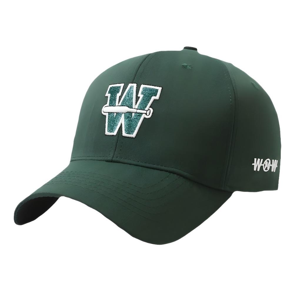 

Adjustable W Letter Trucker Cap Cotton Sport Baseball Caps Hip Hop Sunscreen Hats Travel Beach темно-зелений колір