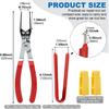 Relay Puller Pliers & Fuse Removal Tool Set, Universal Automotive Fuse & Relay Remover, Metal and Plastic, Ergonomic Grip, Pliers(COLOR:As shown)