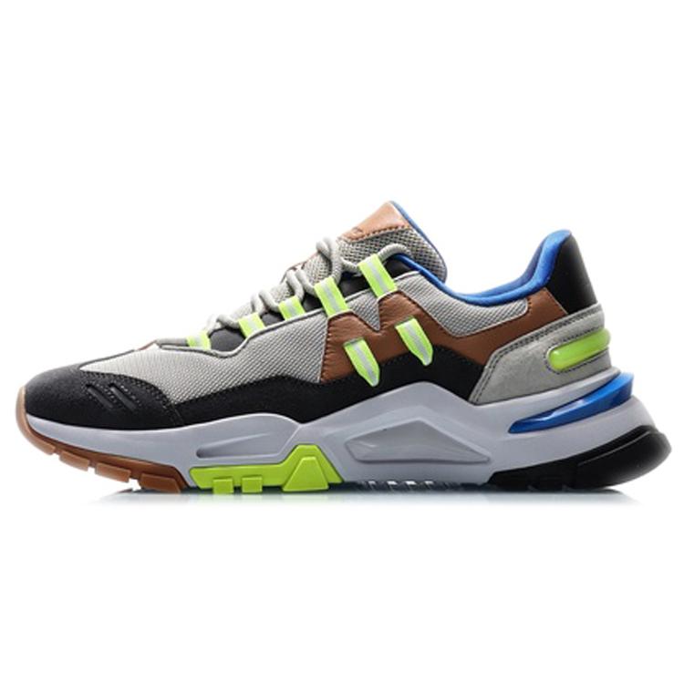 

New LiNing Breathable Low Top Classic Casual Shoes Men s Seed Yellow Gray AGCQ121-3 43